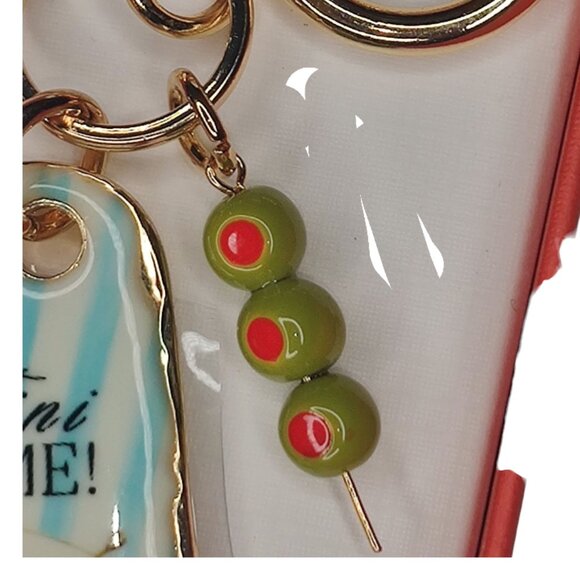Piper K Tini Time Hotel Bag Charm Keychain w/ Olives - Picture 2 of 5
